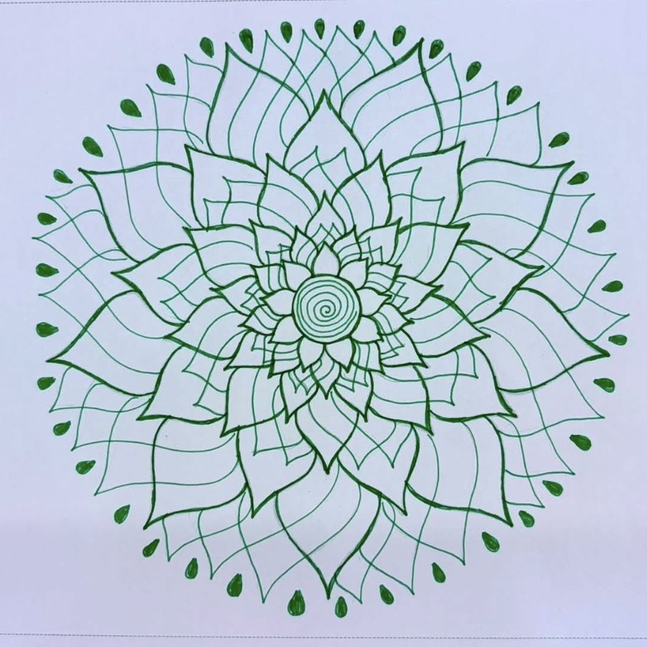 Mandala Pattern Reflection 4