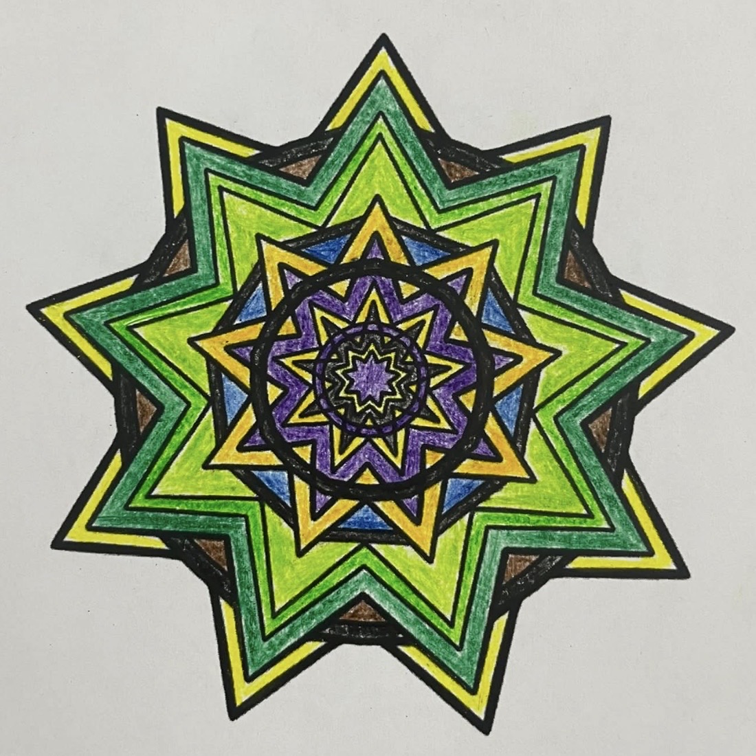 Mandala Color Reflection 6